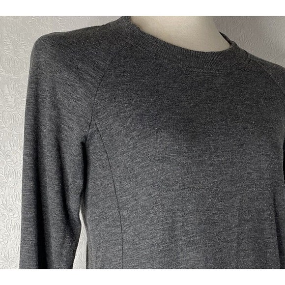 Theory Sz S Gray Knit Crew Neck Tunic - Picture 4 of 8